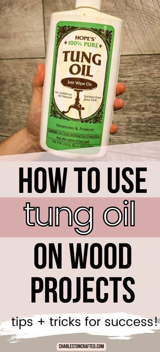 How to use tung oil on wood projects