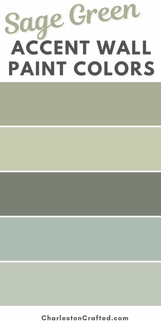 sage green accent wall paint colors