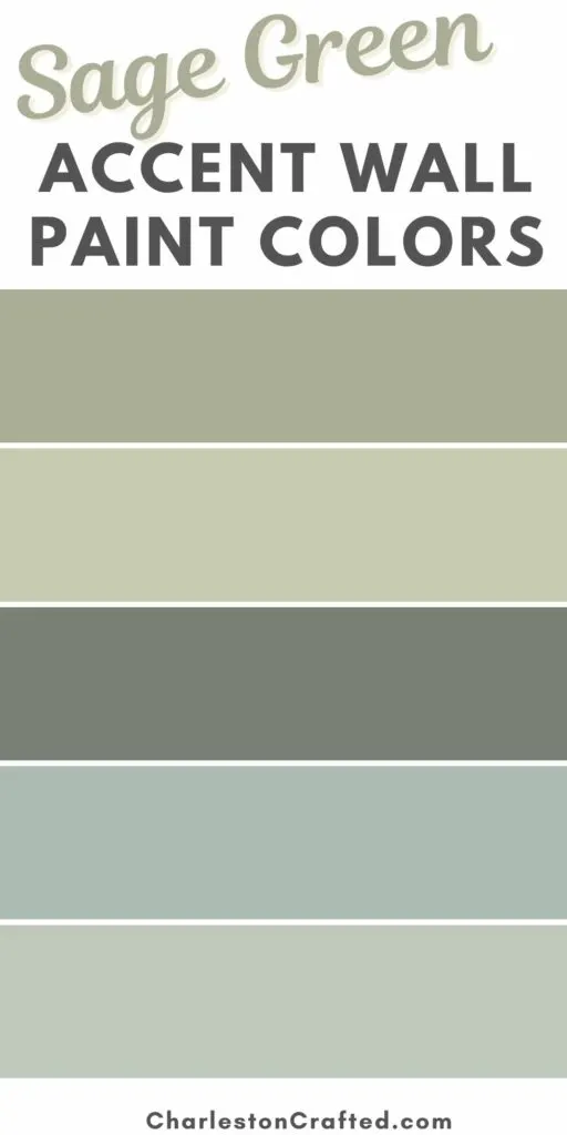 sage green accent wall paint colors