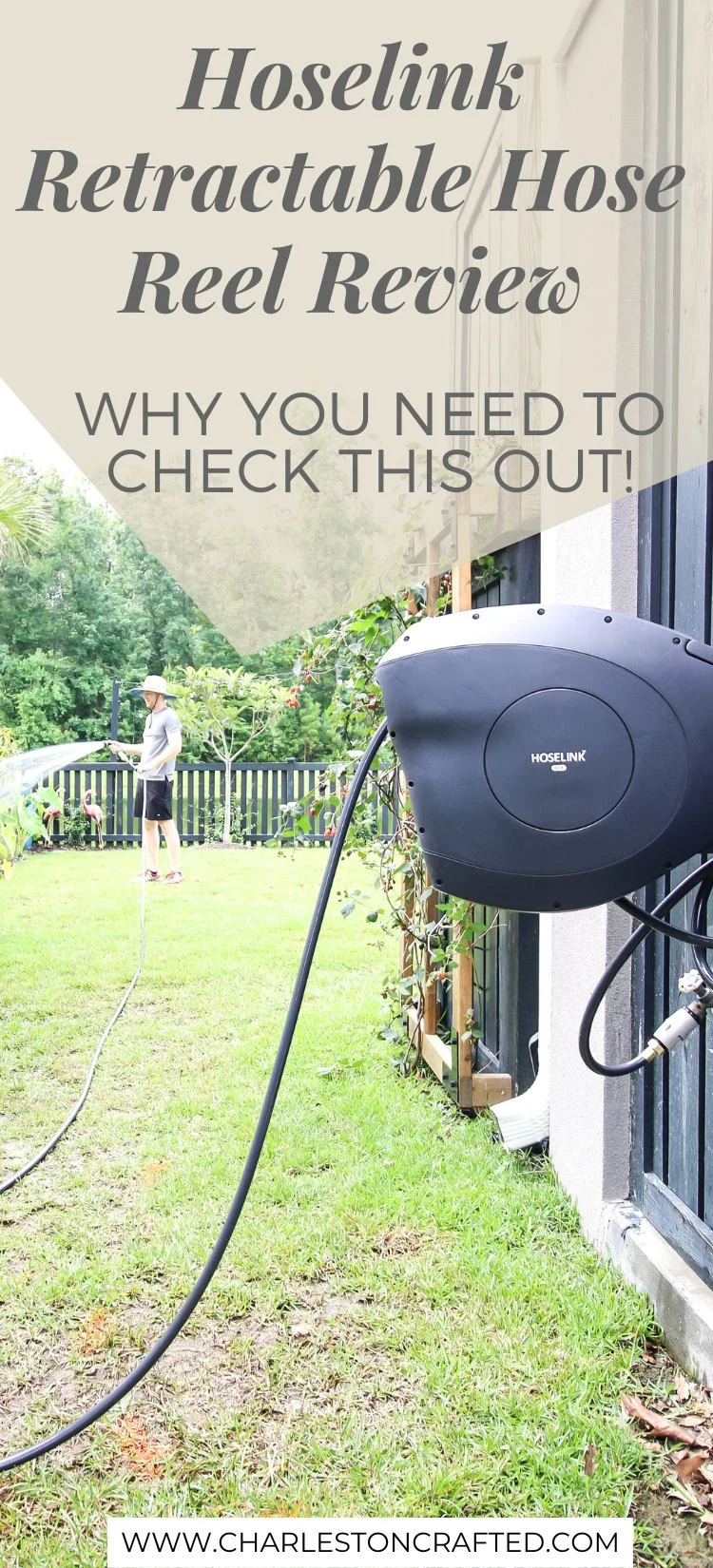 Hoselink Retractable Hose Reel Review - Charleston Crafted