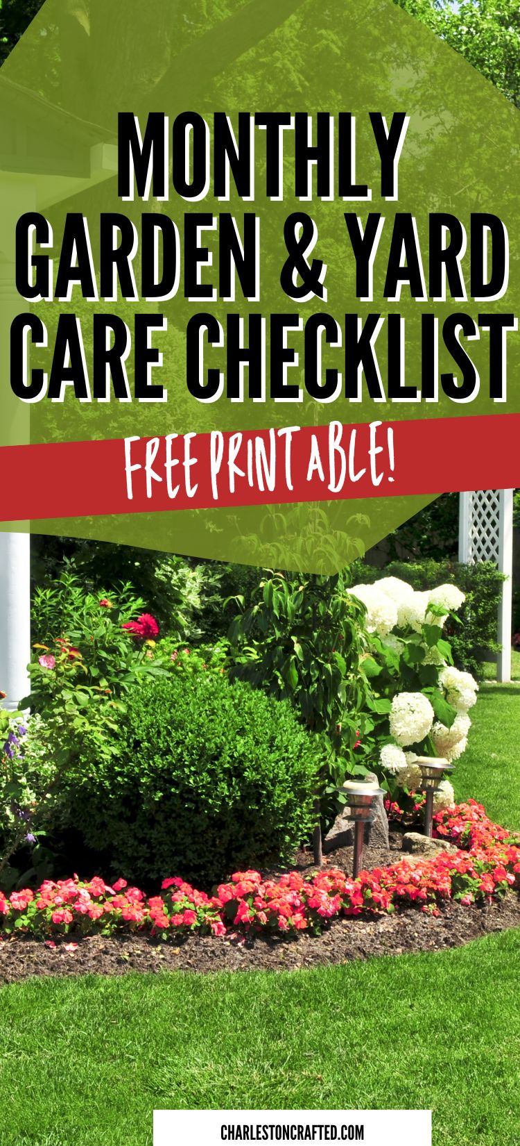 Monthly Garden & Yard Care Checklist - free printable!