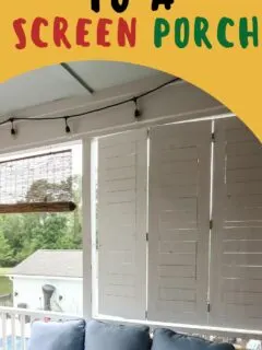 how to add shade to a screened porch