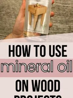how to use mineral oil on wood projects