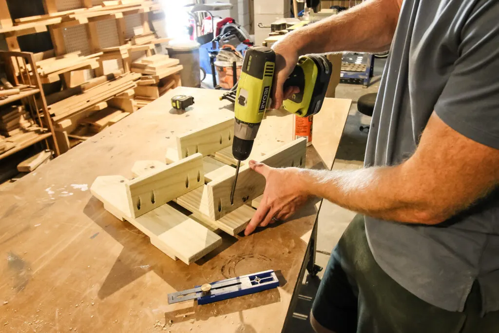 Attaching shelves with pocket holes