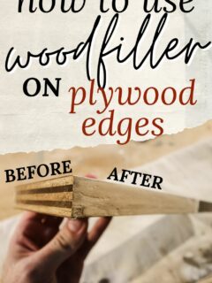 How to use wood filler on plywood edges