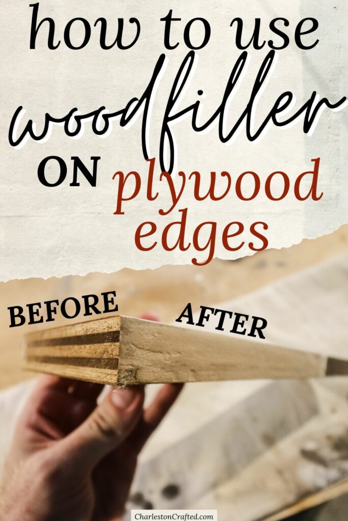 How to use wood filler on plywood edges