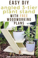 DIY angled 3 tiered plant stand