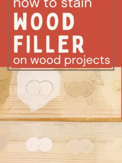 how to stain wood filler on wood projects