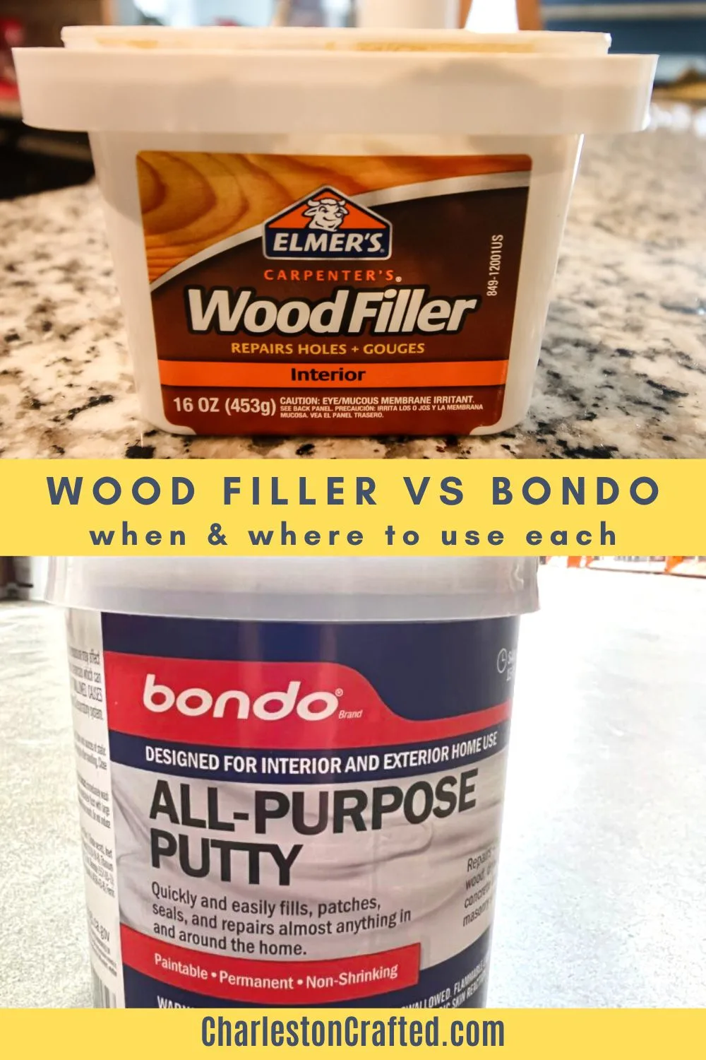 wood filler vs bondo