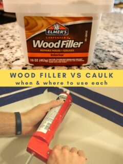wood filler vs caulk
