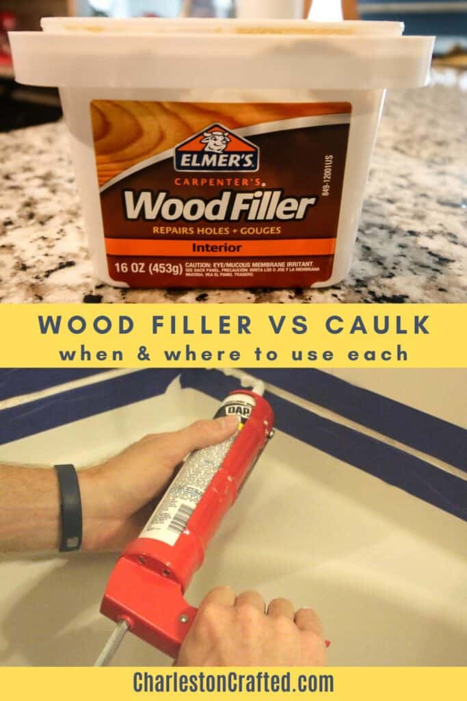 wood filler vs caulk