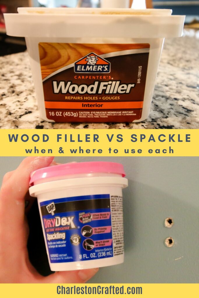 wood filler vs spackle