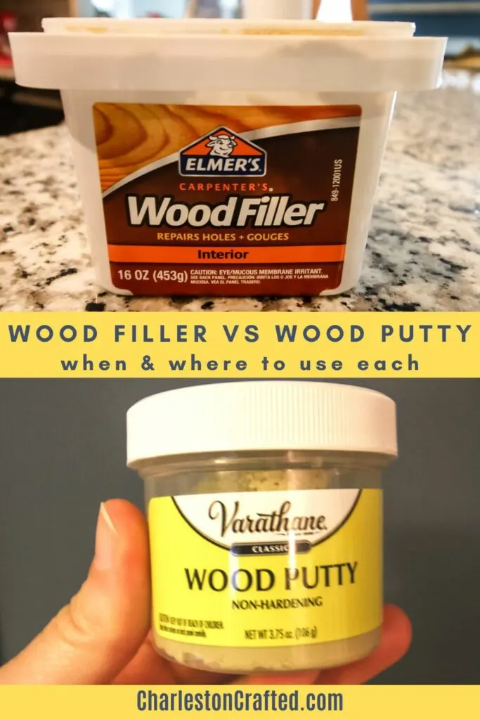 wood filler vs wood putty