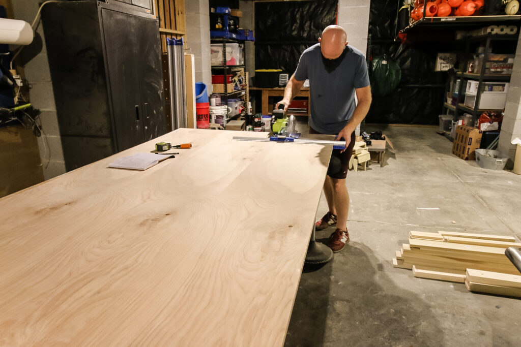 Cutting plywood with Kreg rip-cut