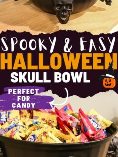 DIY Skull Halloween Candy Bowl