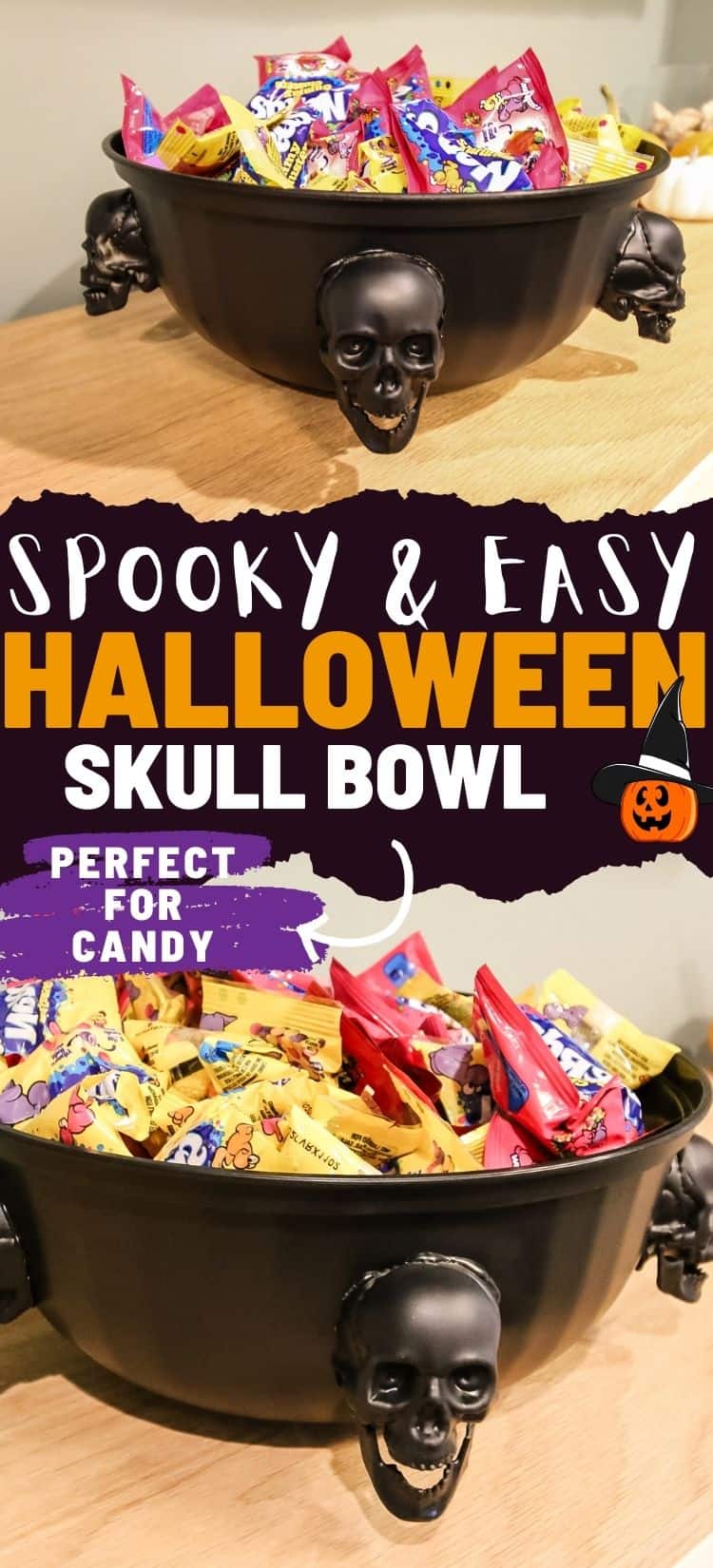 DIY Skull Halloween Candy Bowl