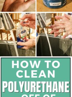 how to clean polyurethane off your hands