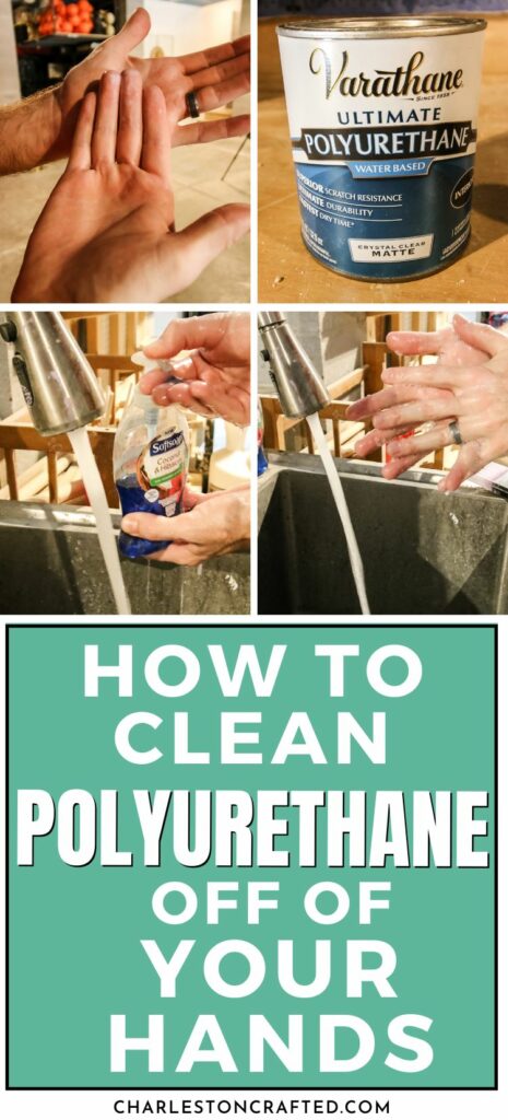how to clean polyurethane off your hands