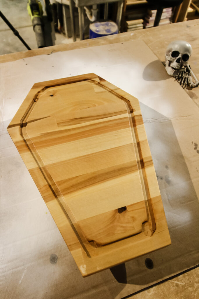 Oiled skeleton cheeseboard