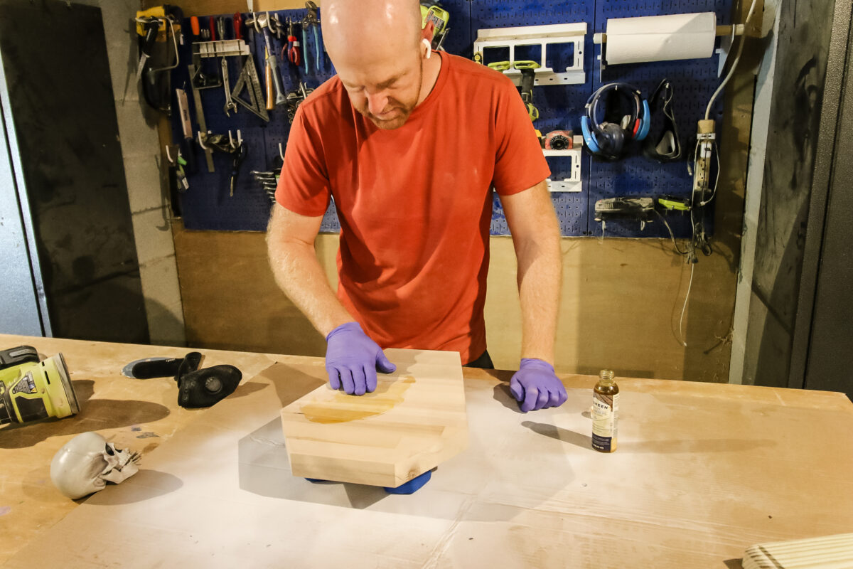 How to make a DIY skeleton cheeseboard