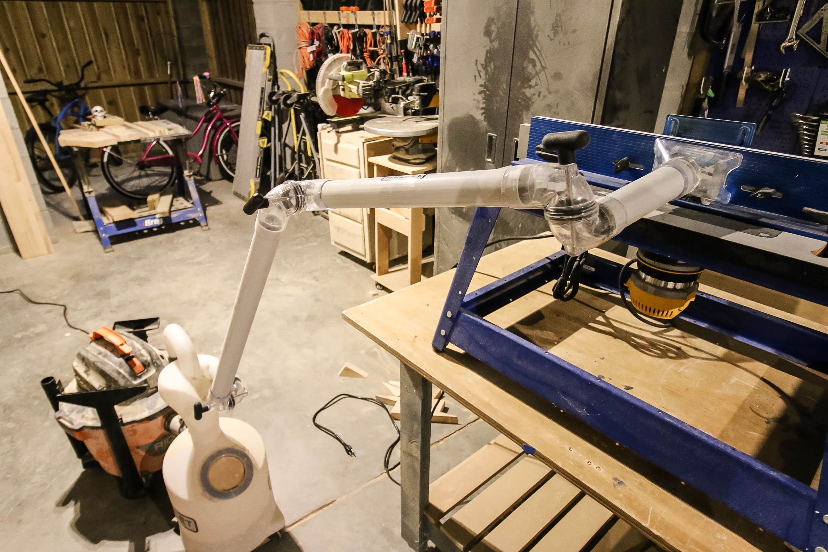 Rigid setup of Mullet ThirdHand on Kreg Router Table
