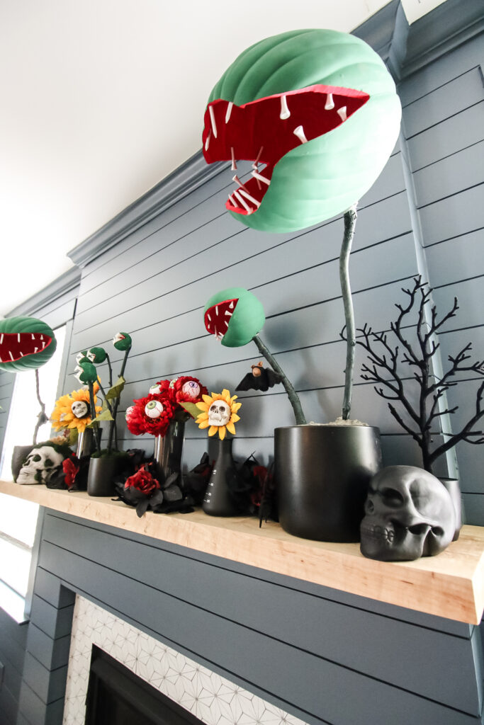 carnivorous plant mantel halloween