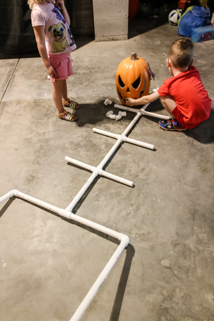 Putting together PVC skeleton