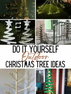 DIY outdoor Christmas tree ideas!