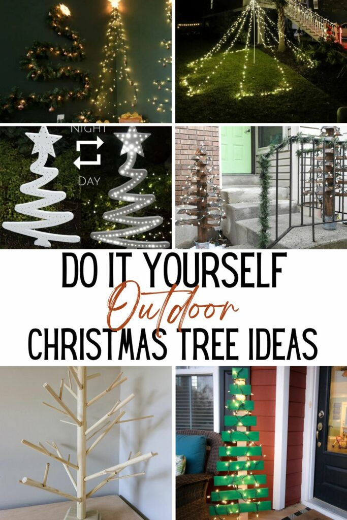 DIY outdoor Christmas tree ideas!