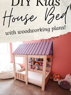 DIY toddler house bed - Charleston Crafted