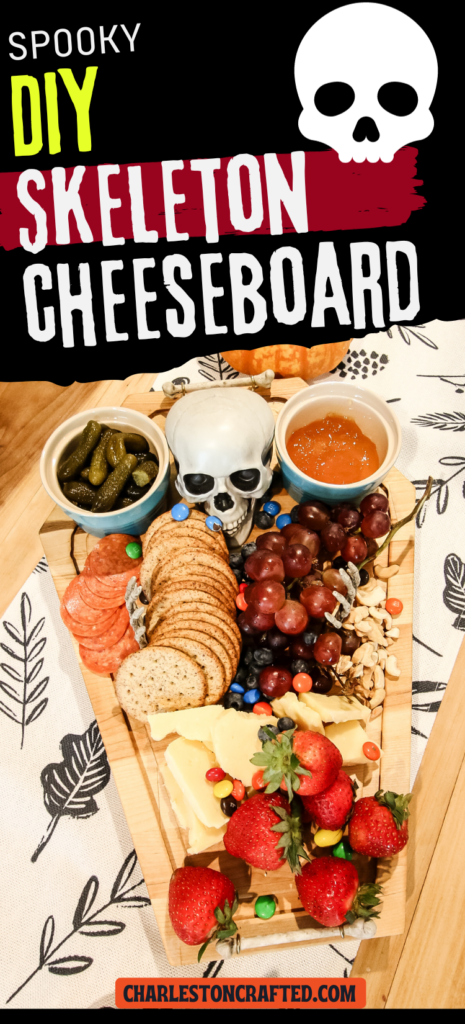 DIY skeleton cheeseboard - Charleston Crafted