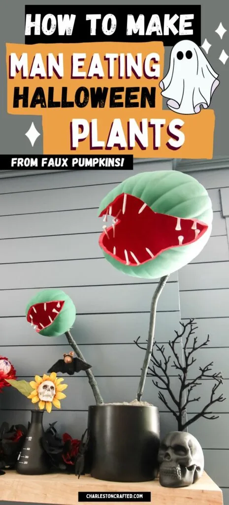 how to make man eating halloween plants from pumpkins