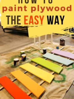 how to paint plywood the easy way