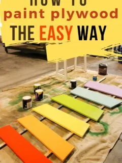 how to paint plywood the easy way