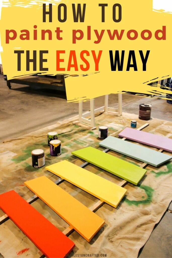 how to paint plywood the easy way
