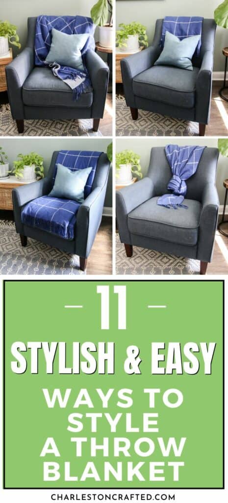 stylish and easy ways to style a throw blanket