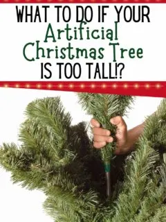what to do if your artificial christmas tree is too tall