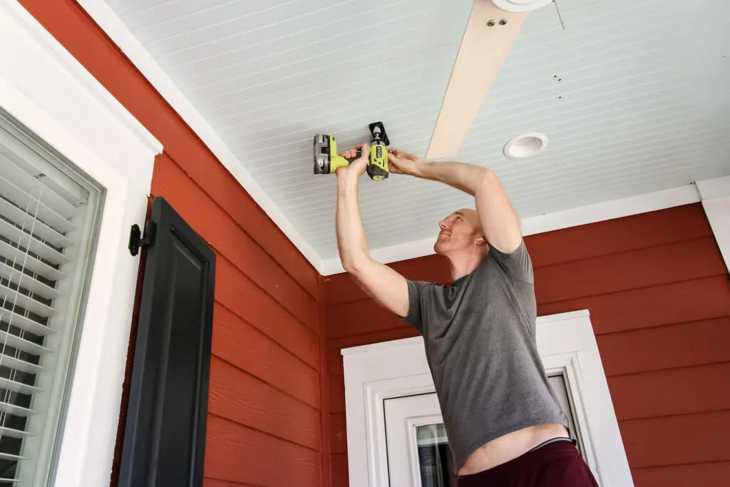 Drilling holes in joists