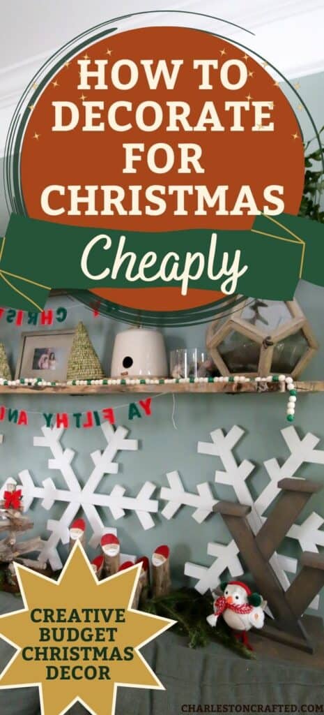 how to decorate for christmas cheaply