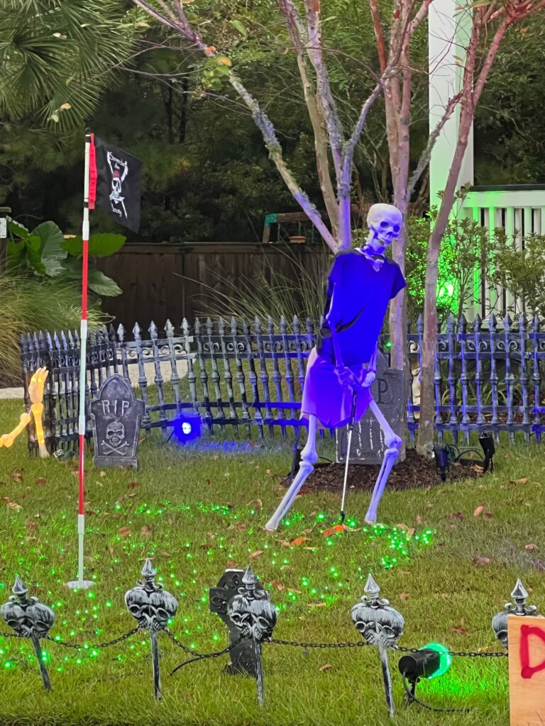 golfing skeletons