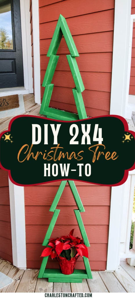 DIY 2x4 Christmas tree - Charleston Crafted