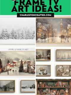 Christmas frame TV art ideas