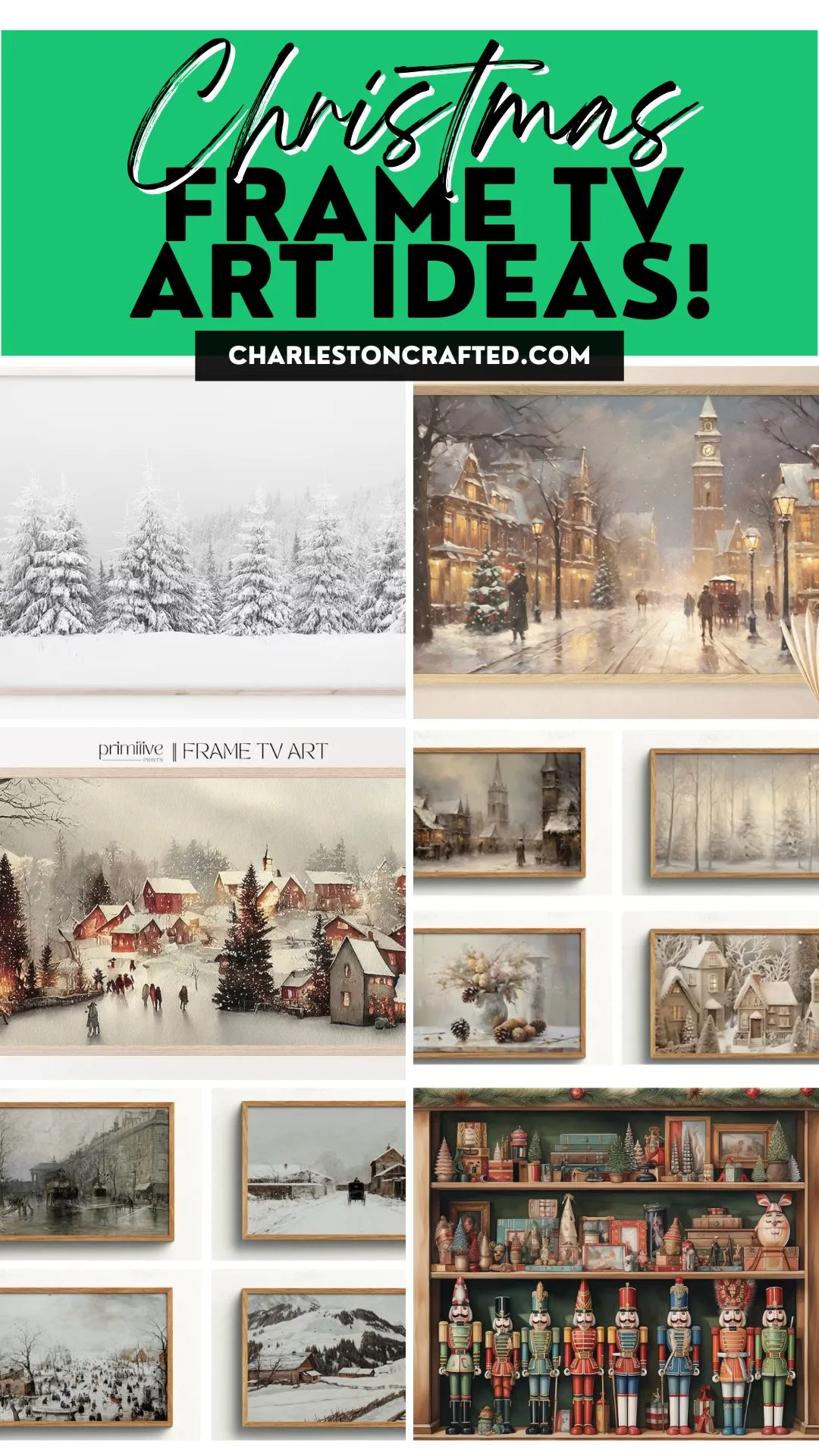 Christmas frame TV art ideas