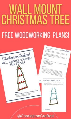 Woodworking plans link for wall mount Christmas Tree