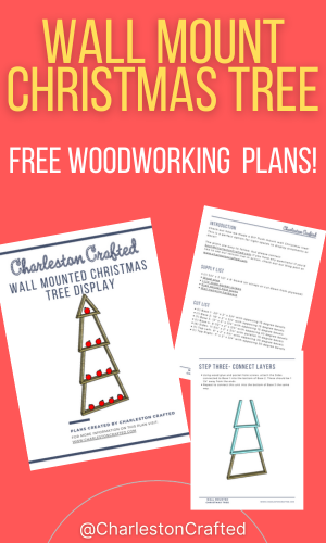 Woodworking plans link for wall mount Christmas Tree