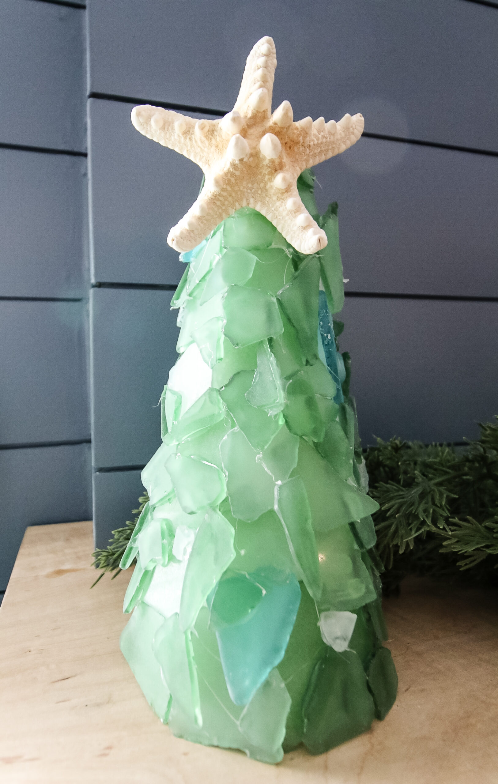 sea glass christmas tree