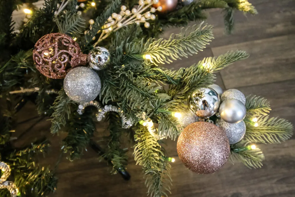 ornament cluster on a tree