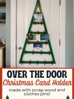 DIY over the door Christmas card hanger - Charleston Crafted