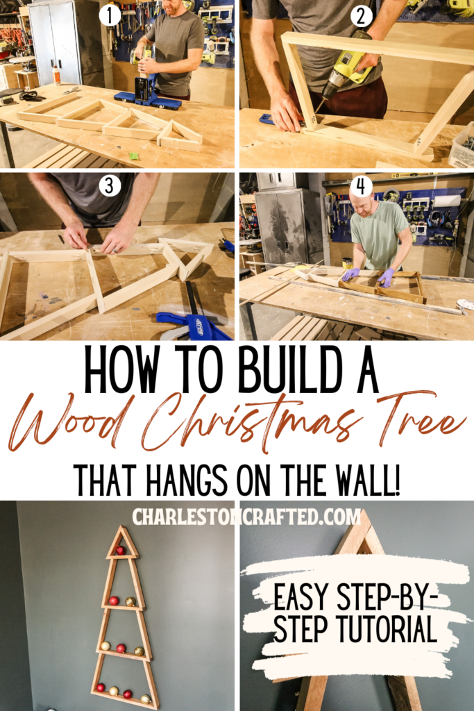 Wall mount Christmas tree - Charleston Crafted