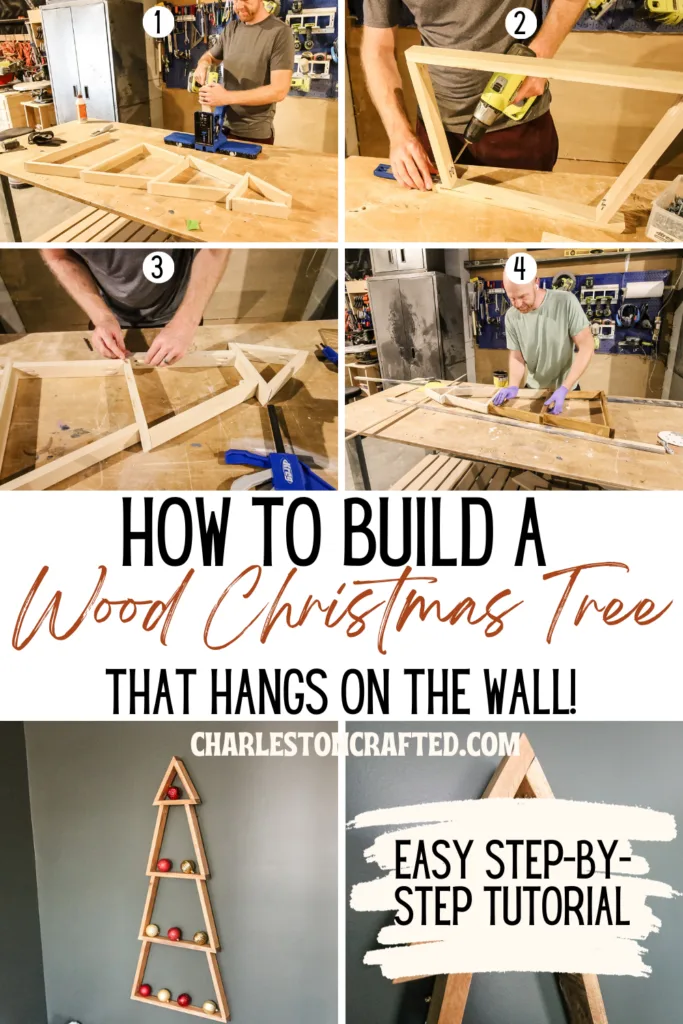 Wall mount Christmas tree - Charleston Crafted